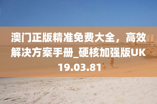 澳门正版精准免费大全，高效解决方案手册_硬核加强版UK19.03.81