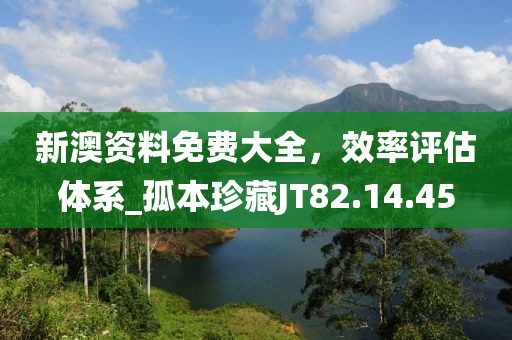 新澳资料免费大全，效率评估体系_孤本珍藏JT82.14.45