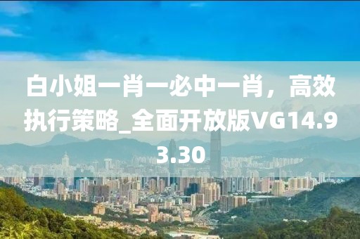 白小姐一肖一必中一肖，高效执行策略_全面开放版VG14.93.30