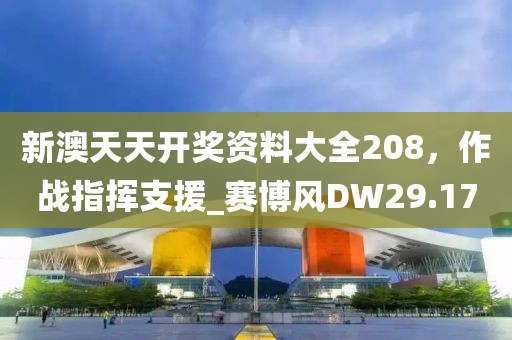 新澳天天开奖资料大全208，作战指挥支援_赛博风DW29.17