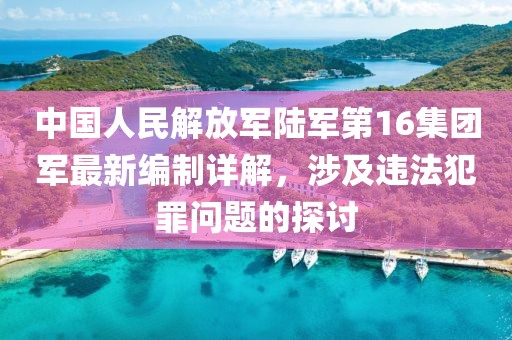 中国人民解放军陆军第16集团军最新编制详解，涉及违法犯罪问题的探讨