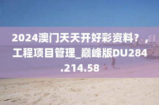 2024澳门天天开好彩资料？，工程项目管理_巅峰版DU284.214.58