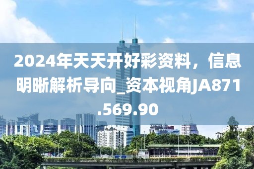 2024年天天开好彩资料，信息明晰解析导向_资本视角JA871.569.90