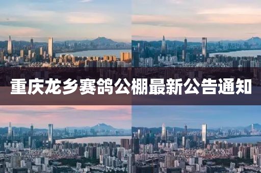重庆龙乡赛鸽公棚最新公告通知