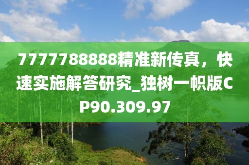 7777788888精准新传真，快速实施解答研究_独树一帜版CP90.309.97
