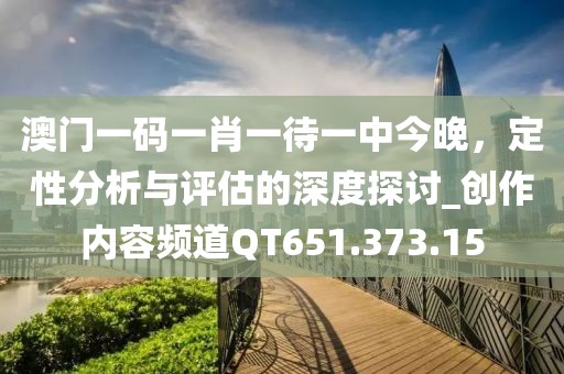 澳门一码一肖一待一中今晚，定性分析与评估的深度探讨_创作内容频道QT651.373.15