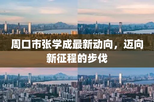 周口市张学成最新动向，迈向新征程的步伐