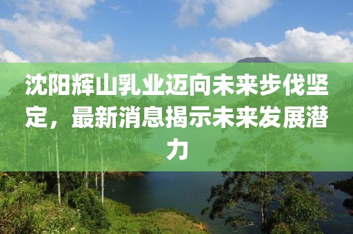 沈阳辉山乳业迈向未来步伐坚定，最新消息揭示未来发展潜力