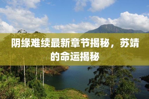 阴缘难续最新章节揭秘，苏靖的命运揭秘