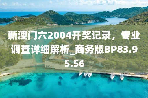 新澳门六2004开奖记录，专业调查详细解析_商务版BP83.95.56