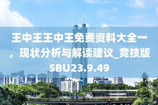 王中王王中王免费资料大全一，现状分析与解读建议_竞技版SBU23.9.49