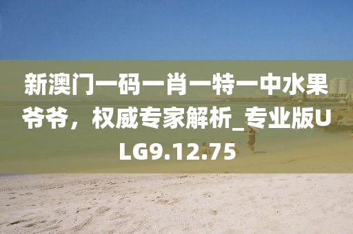 新澳门一码一肖一特一中水果爷爷，权威专家解析_专业版ULG9.12.75