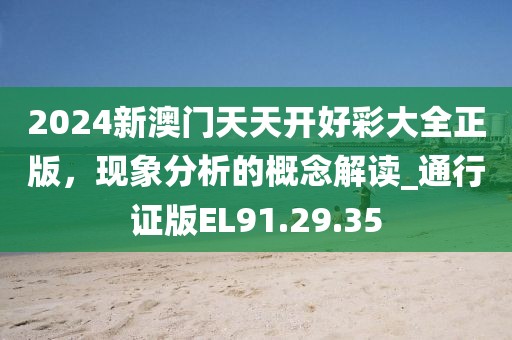 2024新澳门天天开好彩大全正版，现象分析的概念解读_通行证版EL91.29.35