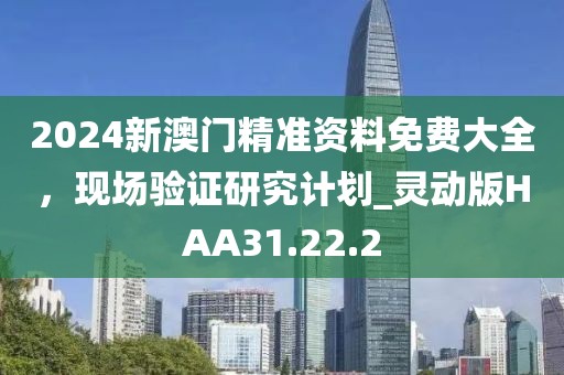 2024新澳门精准资料免费大全，现场验证研究计划_灵动版HAA31.22.2