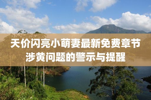 天价闪亮小萌妻最新免费章节涉黄问题的警示与提醒