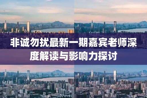 非诚勿扰最新一期嘉宾老师深度解读与影响力探讨