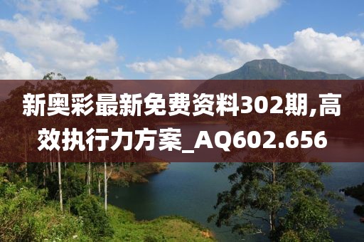 新奥彩最新免费资料302期,高效执行力方案_AQ602.656
