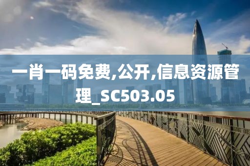 一肖一码免费,公开,信息资源管理_SC503.05