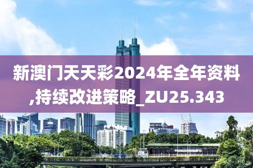 新澳门天天彩2024年全年资料,持续改进策略_ZU25.343