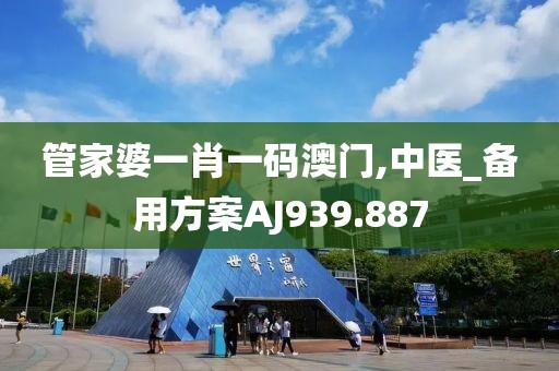 管家婆一肖一码澳门,中医_备用方案AJ939.887