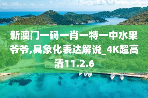 新澳门一码一肖一特一中水果爷爷,具象化表达解说_4K超高清11.2.6