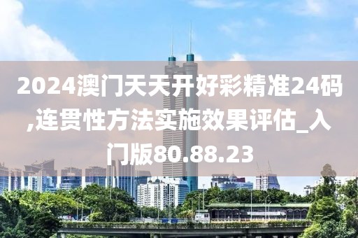 2024澳门天天开好彩精准24码,连贯性方法实施效果评估_入门版80.88.23