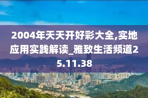 2004年天天开好彩大全,实地应用实践解读_雅致生活频道25.11.38