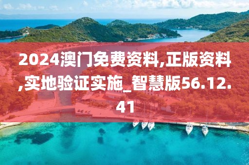 2024澳门免费资料,正版资料,实地验证实施_智慧版56.12.41