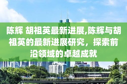 陈辉 胡祖英最新进展,陈辉与胡祖英的最新进展研究，探索前沿领域的卓越成就