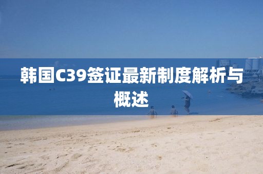 韩国C39签证最新制度解析与概述