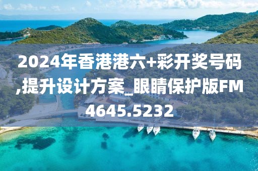 2024年香港港六+彩开奖号码,提升设计方案_眼睛保护版FM4645.5232
