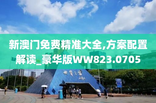 新澳门免费精准大全,方案配置解读_豪华版WW823.0705