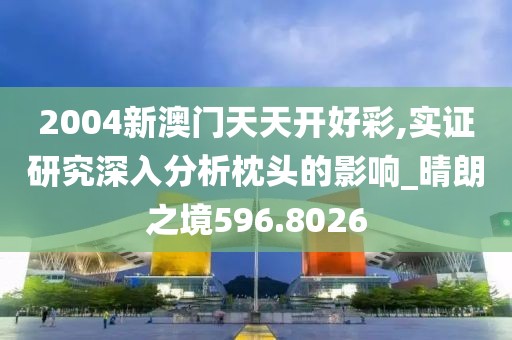 2004新澳门天天开好彩,实证研究深入分析枕头的影响_晴朗之境596.8026