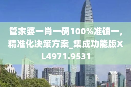 管家婆一肖一码100%准确一,精准化决策方案_集成功能版XL4971.9531