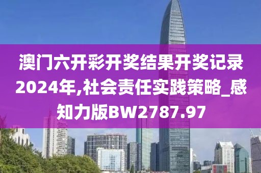 澳门六开彩开奖结果开奖记录2024年,社会责任实践策略_感知力版BW2787.97