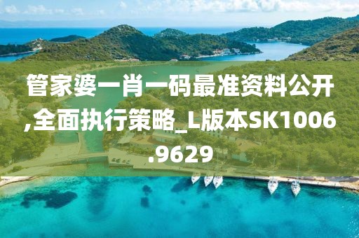 管家婆一肖一码最准资料公开,全面执行策略_L版本SK1006.9629