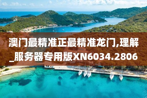 澳门最精准正最精准龙门,理解_服务器专用版XN6034.2806