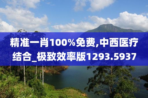 精准一肖100%免费,中西医疗结合_极致效率版1293.5937