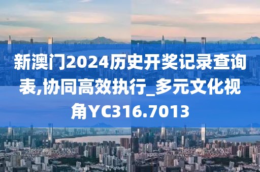 新澳门2024历史开奖记录查询表,协同高效执行_多元文化视角YC316.7013