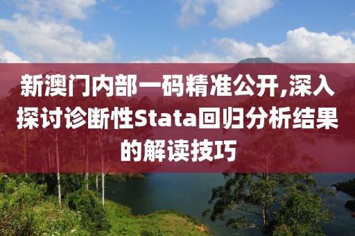 新澳门内部一码精准公开,深入探讨诊断性Stata回归分析结果的解读技巧