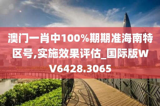 澳门一肖中100%期期准海南特区号,实施效果评估_国际版WV6428.3065
