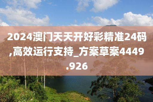 2024澳门天天开好彩精准24码,高效运行支持_方案草案4449.926
