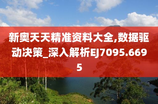 新奥天天精准资料大全,数据驱动决策_深入解析EJ7095.6695