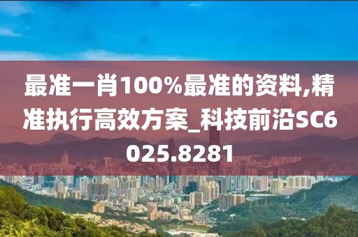 最准一肖100%最准的资料,精准执行高效方案_科技前沿SC6025.8281