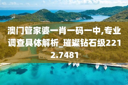 澳门管家婆一肖一码一中,专业调查具体解析_璀璨钻石级2212.7481
