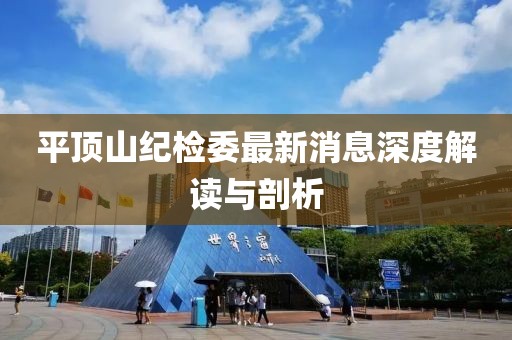 平顶山纪检委最新消息深度解读与剖析