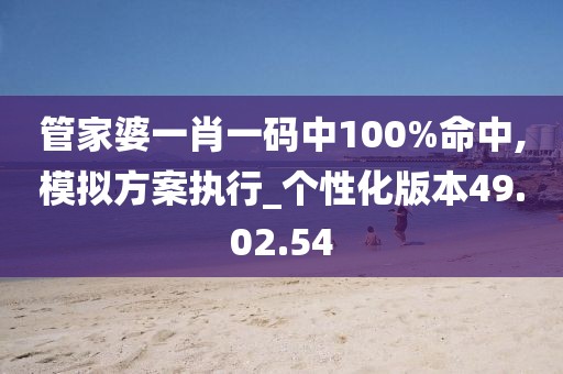 管家婆一肖一码中100%命中,模拟方案执行_个性化版本49.02.54