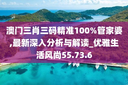 澳门三肖三码精准100%管家婆,最新深入分析与解读_优雅生活风尚55.73.6