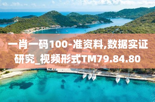 一肖一码100-准资料,数据实证研究_视频形式TM79.84.80