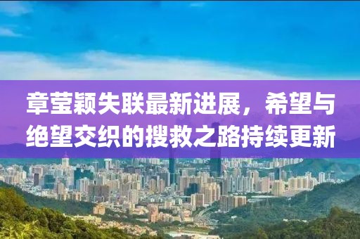 章莹颖失联最新进展，希望与绝望交织的搜救之路持续更新